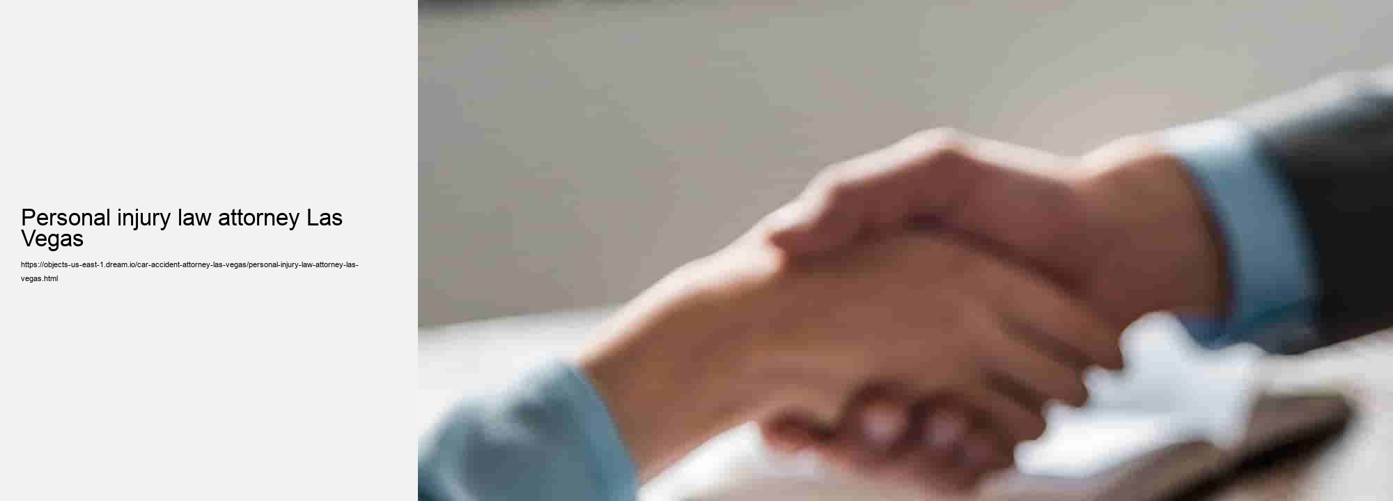 Personal injury law attorney Las Vegas