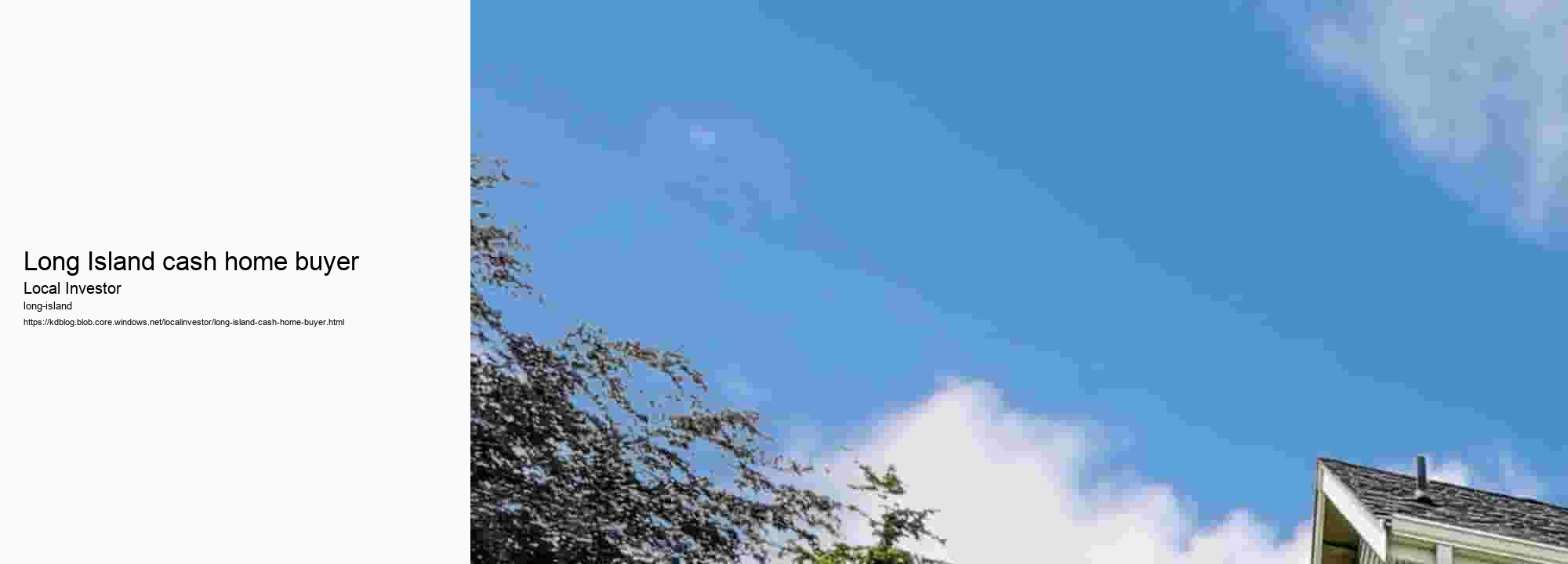 Long Island cash home buyer