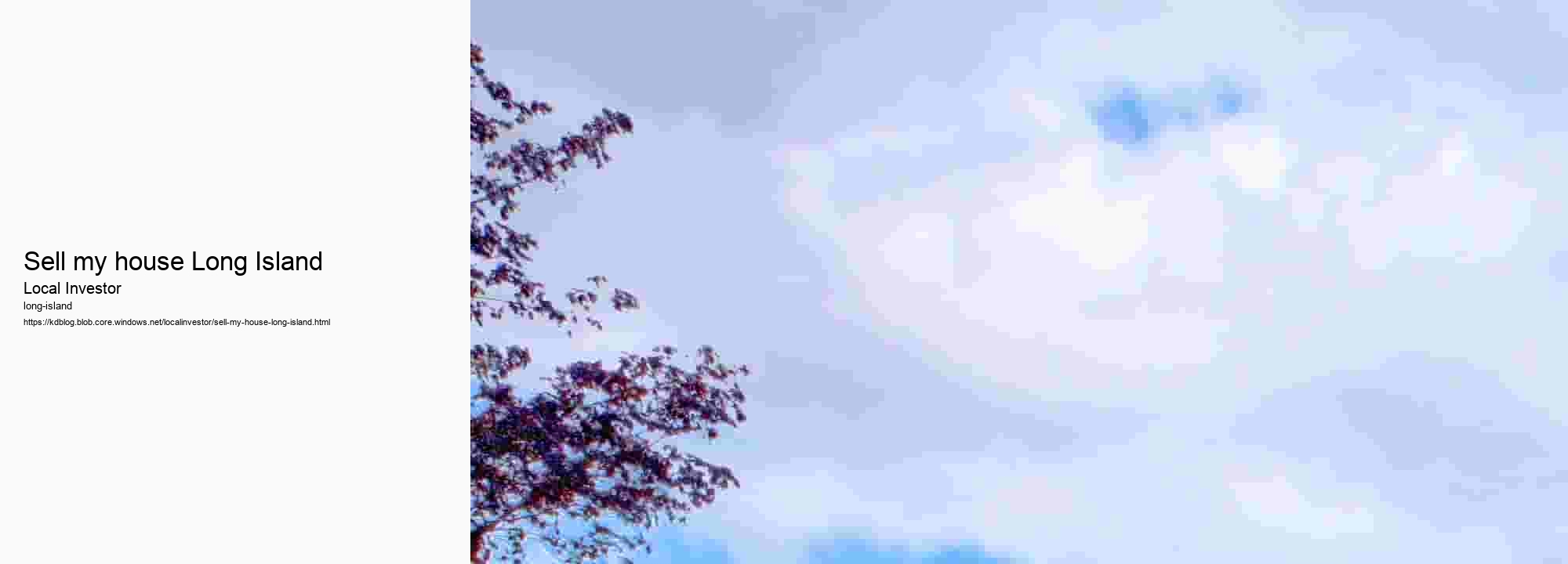 Sell my house Long Island