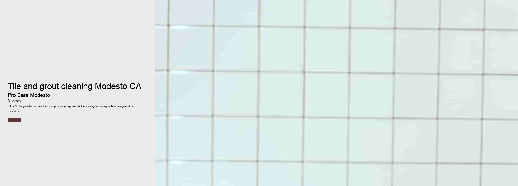 tile and grout cleaning Modesto CA